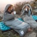 Naturehike M300 сірий: Спальний мішок з капюшоном, лівий, з чохлом.