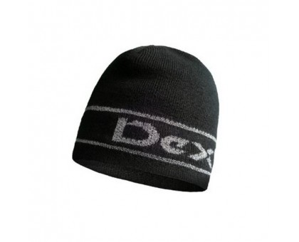 Шапка водонепроникна Dexshell Beanie Reflective Logo чорна з лого 