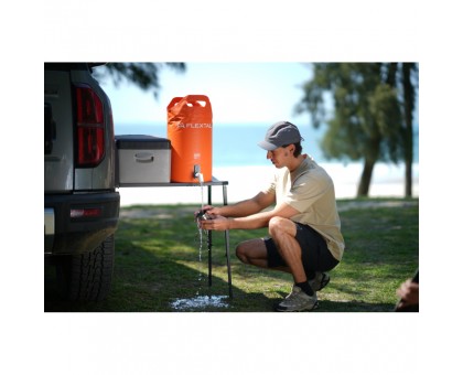 Портативний душ Flextail Tiny Shower Bucket 20л з насосом, помаранчевий