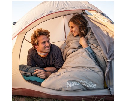 Naturehike M300 сірий: Спальний мішок з капюшоном, лівий, з чохлом. Naturehike M300 сірий: Спальний мішок з капюшоном, лівий, з чохлом.