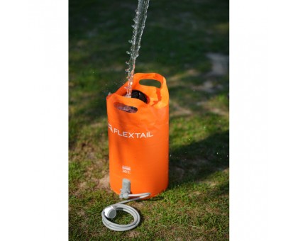 Портативний душ Flextail Tiny Shower Bucket 20л з насосом, помаранчевий