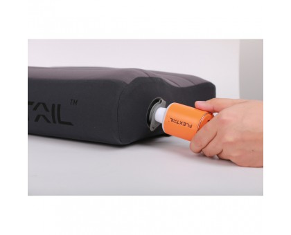 Надувна анатомічна подушка Flextail Zero Pillow сіра – комфорт у дорозі