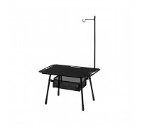 Складаний стіл Naturehike CNK2450JJ025, 60х40 см, алюміній, чорний