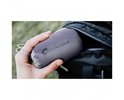 Надувна анатомічна подушка Flextail Zero Pillow сіра – комфорт у дорозі