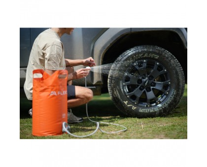 Портативний душ Flextail Tiny Shower Bucket 20л з насосом, помаранчевий