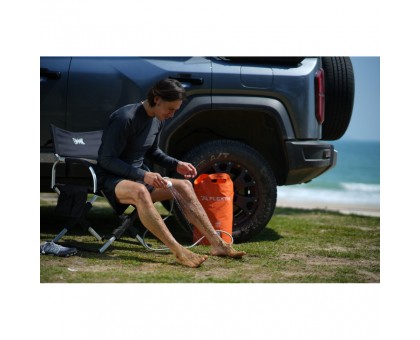 Портативний душ Flextail Tiny Shower Bucket 20л з насосом, помаранчевий