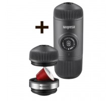 Портативна еспресо-кавоварка Wacaco Nanopresso+ з адаптером для капсули