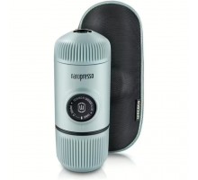Портативна еспресо-кавоварка Wacaco Nanopresso блакитна з чохлом