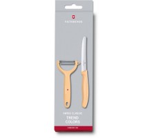 Набір кухонний Victorinox SwissClassic Paring Set 2шт з св. помаранч. ручкою (ніж, овочечистка Tomato and Kiwi) (GB)