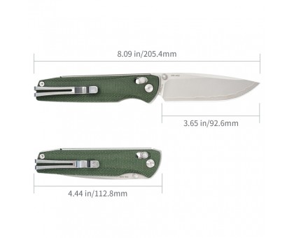 Ніж складаний SRM Terrier 258L-MG2 зелений – надійність та стиль