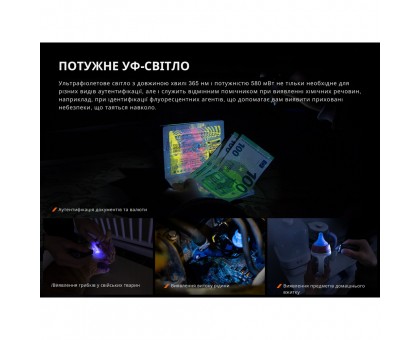 Ліхтар наключний Fenix E06R Лімітований: Ексклюзивний Чорно-коричневий