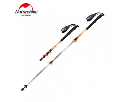 Трекінгова палиця Naturehike Women 3-сек. алюміній золотиста, 57-120 см