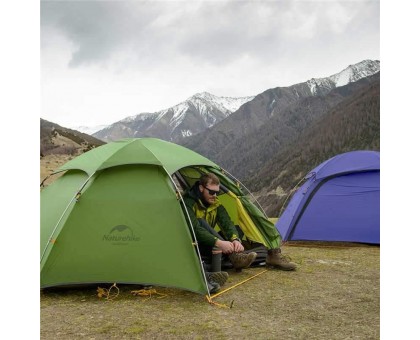 Намет двомісний зі сферичним куполом Naturehike Cloud Peak 2 NH17K240-Y 20D, темно-зелений