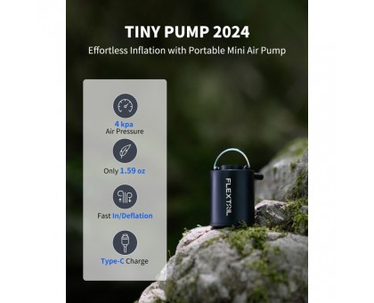Насос кемпінговий Flextail Tiny Pump чорний для походів та кемпінгу