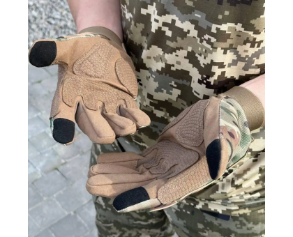 Тактичні рукавички Helikon-Tex Range: PenCott WildWood/Coyote A - купити в Україні