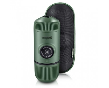 Портативна еспресо-кавоварка Wacaco Nanopresso зелена з чохлом Портативна еспресо-кавоварка Wacaco Nanopresso зелена з чохлом