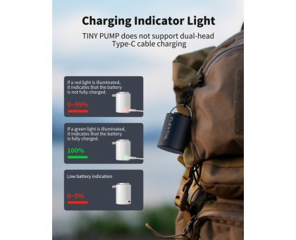 Flextail Tiny Pump: компактний помаранчевий насос для кемпінгу