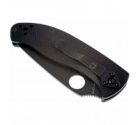 Ніж складний Spyderco Tenacious Black Blade (C122GBBKP)