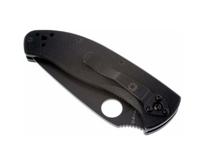 Ніж складний Spyderco Tenacious Black Blade (C122GBBKP)