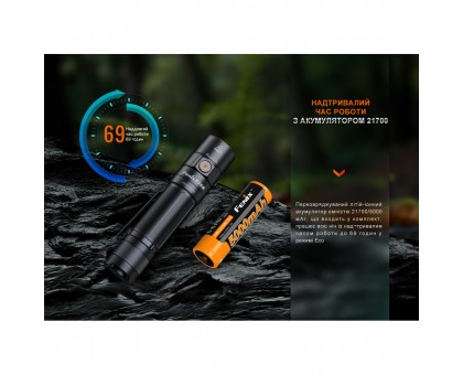 Яскравий ручний ліхтар Fenix E35R блакитний – лімітована серія