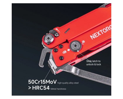 Мультитул Nextorch Pioneer MT20 червоний – універсальний та надійний