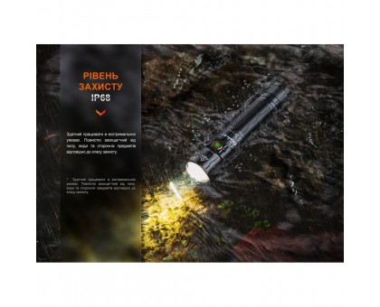 Яскравий ручний ліхтар Fenix E35R блакитний – лімітована серія