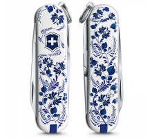 Складной нож Victorinox CLASSIC LE "Porcelain Elegance" 58мм/1сл/7функ/цветн/чехол /ножн