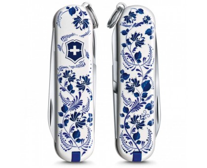 Складной нож Victorinox CLASSIC LE "Porcelain Elegance" 58мм/1сл/7функ/цветн/чехол /ножн