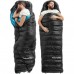 Naturehike CW400 NH18C400-D: Пуховий спальник L, чорно-блакитний
