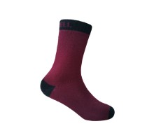 Шкарпетки водонепроникні дитячі Dexshell Ultra Thin Children Sock, бордовий/чорний