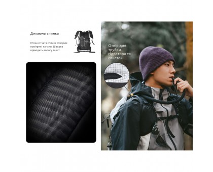Легкий рюкзак Naturehike Helium 30+5 л білий – ідеальний для туризму