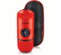 Портативна еспресо-кавоварка Wacaco Nanopresso червона з чохлом