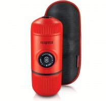 Портативна еспресо-кавоварка Wacaco Nanopresso червона з чохлом