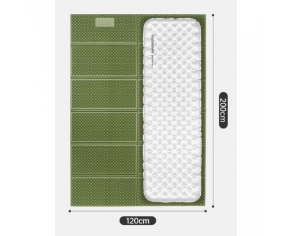 Naturehike Килимок IXPE: складаний, подвійний, 200x120 см, алюмінієва плівка Naturehike Килимок IXPE: складаний, подвійний, 200x120 см, алюмінієва плівка