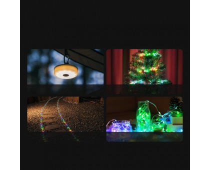Кемпінговий ліхтар-гірлянда NexTool Milky Way RGB (7 метрів) – ваш кемпінг