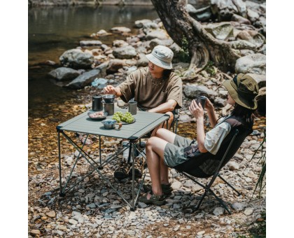 Складаний стіл Naturehike M: легкий, алюмінієвий, сірий – для подорожей