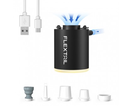 Flextail Tiny Pump X: Насос-ліхтар кемпінговий, чорний