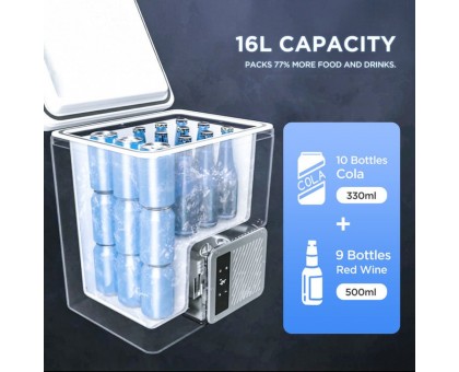 Акумуляторний Холодильник-Рюкзак Litheli 16л з Powerbank