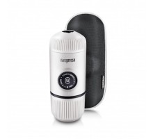 Портативна еспресо-кавоварка Wacaco Nanopresso біла з чохлом