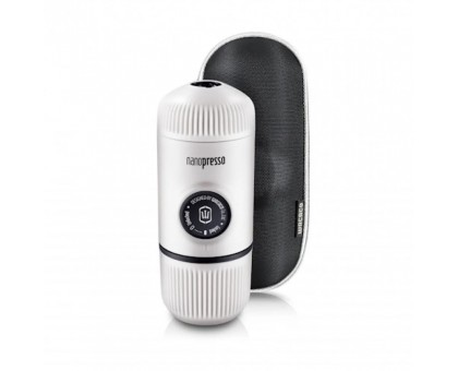 Портативна еспресо-кавоварка Wacaco Nanopresso біла з чохлом Портативна еспресо-кавоварка Wacaco Nanopresso біла з чохлом