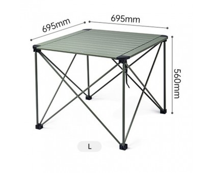 Складаний стіл Naturehike CNK2450JJ013 L алюміній сірий