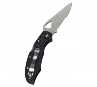 Ніж складний Spyderco Byrd Cara Cara 2 FRN, напівсерейтор (BY03PSBK2)