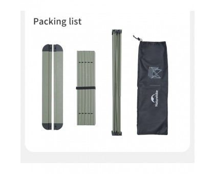 Складаний стіл Naturehike CNK2450JJ013 L алюміній сірий