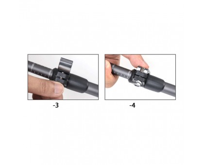 Надійна Трекінгова палиця Naturehike NH17D017-D, 56-120 см, сіра