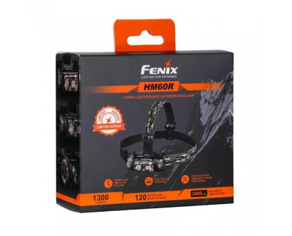 Ліхтар налобний Fenix HM60R Камуфляж | Лімітована серія | Яскравий та надійний