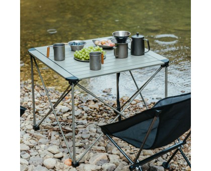 Складаний стіл Naturehike CNK2450JJ013 L алюміній сірий
