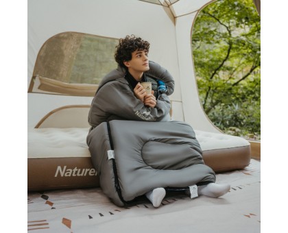 Спальний мішок Naturehike Clear Sky з капюшоном, сірий Спальний мішок Naturehike Clear Sky з капюшоном, сірий
