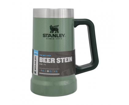 Термокружка пивна Stanley Adventure Stein Hammertone Green 0.7 л