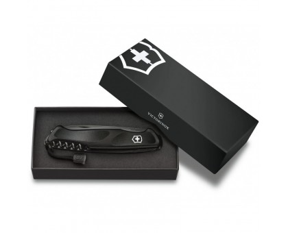 Складной нож Victorinox RANGERGRIP 55 Onyx Black 130мм/3сл/12функ/черн /lock/штоп/пила