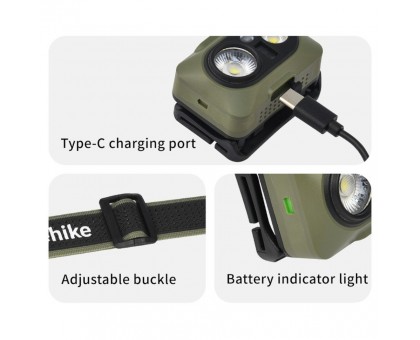Налобний ліхтар Naturehike CNK2450ZM010 зелений – яскраве світло для пригод Налобний ліхтар Naturehike CNK2450ZM010 зелений – яскраве світло для пригод